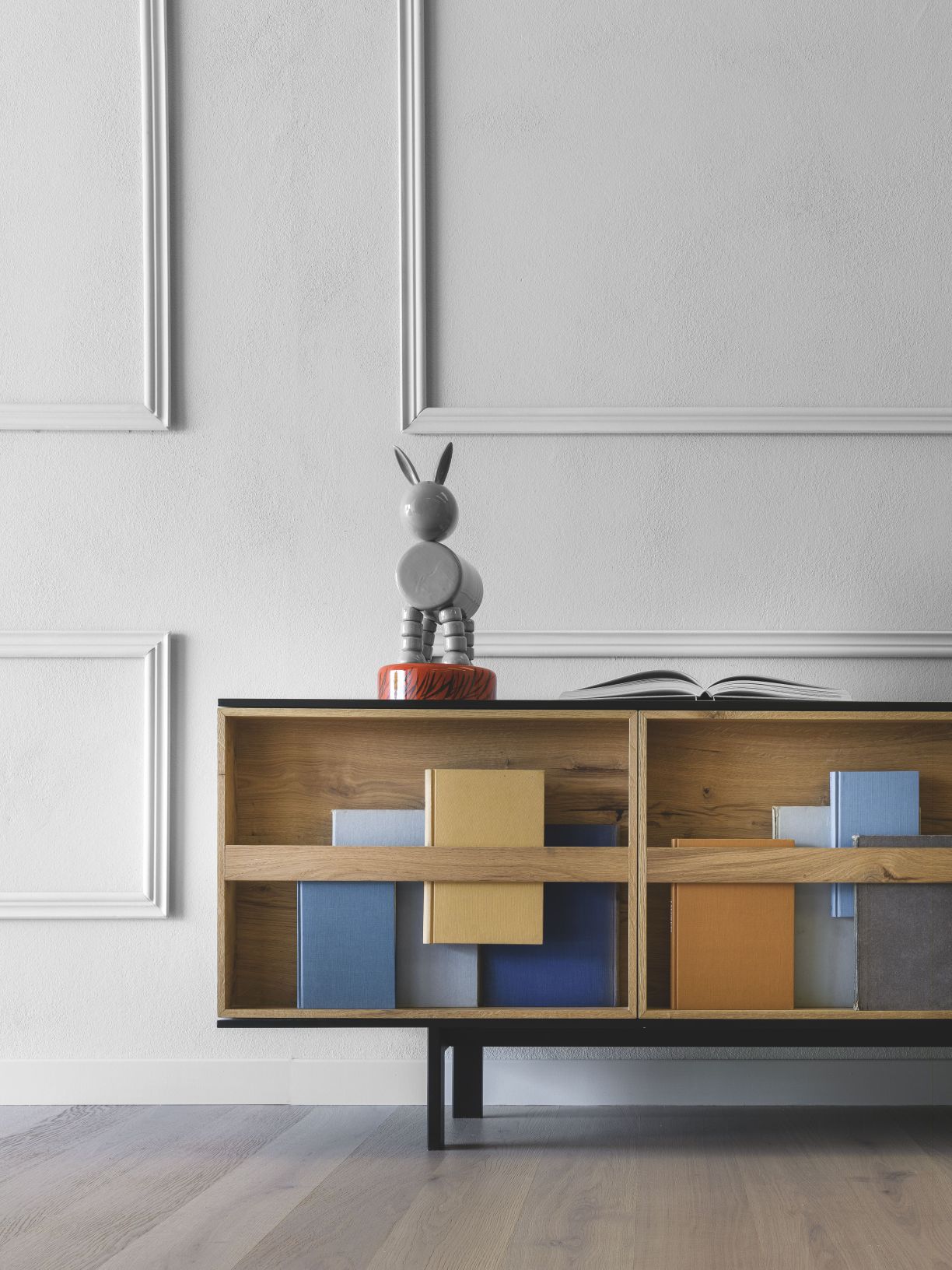 Ramblas Sideboard Large black - Vintage oak Miniforms