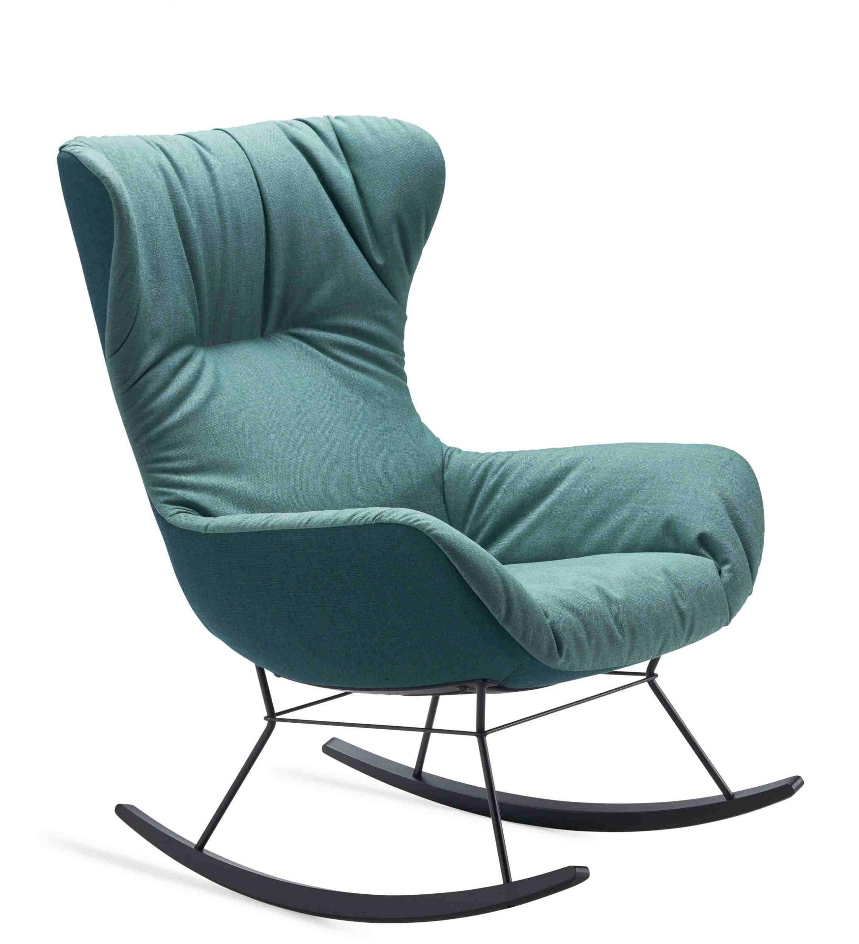 Leya Rocking Wingback Chair Freifrau Manufaktur