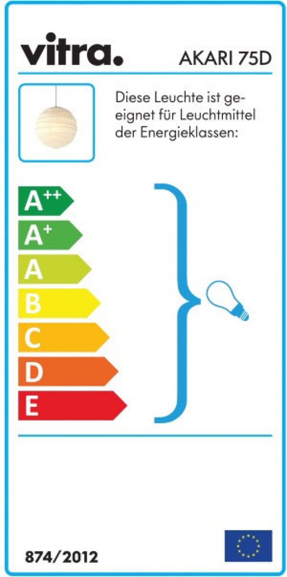 Akari 55D / 75D Pendant Lamp Vitra