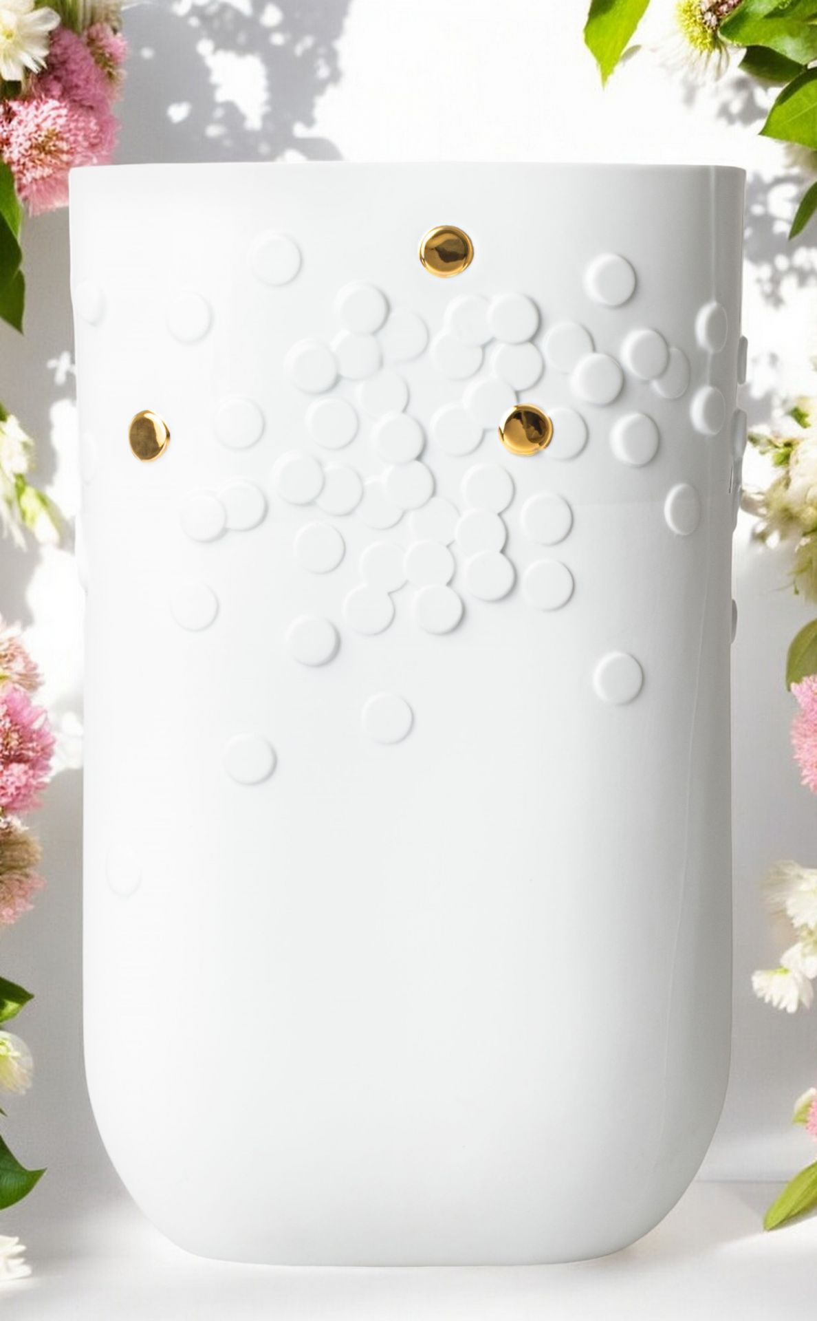 Golden dot vase Floor vase Räder