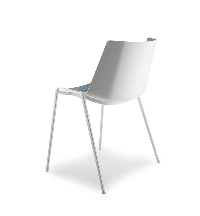 AÏKU Chair 4 Metal Legs White MDF Italia