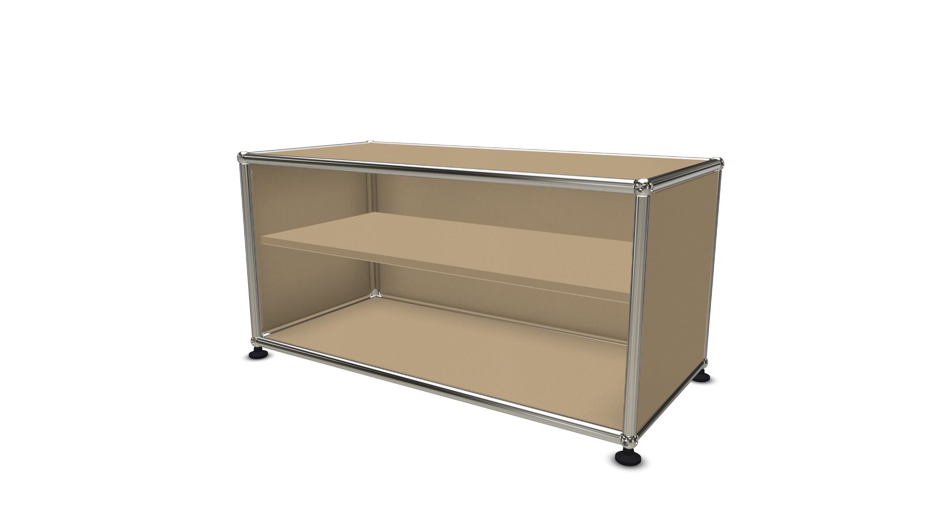 USM Haller Möbelbausystem: Beiges Zwischentablar als Ersatzteil für modulare Regale und Sideboards.