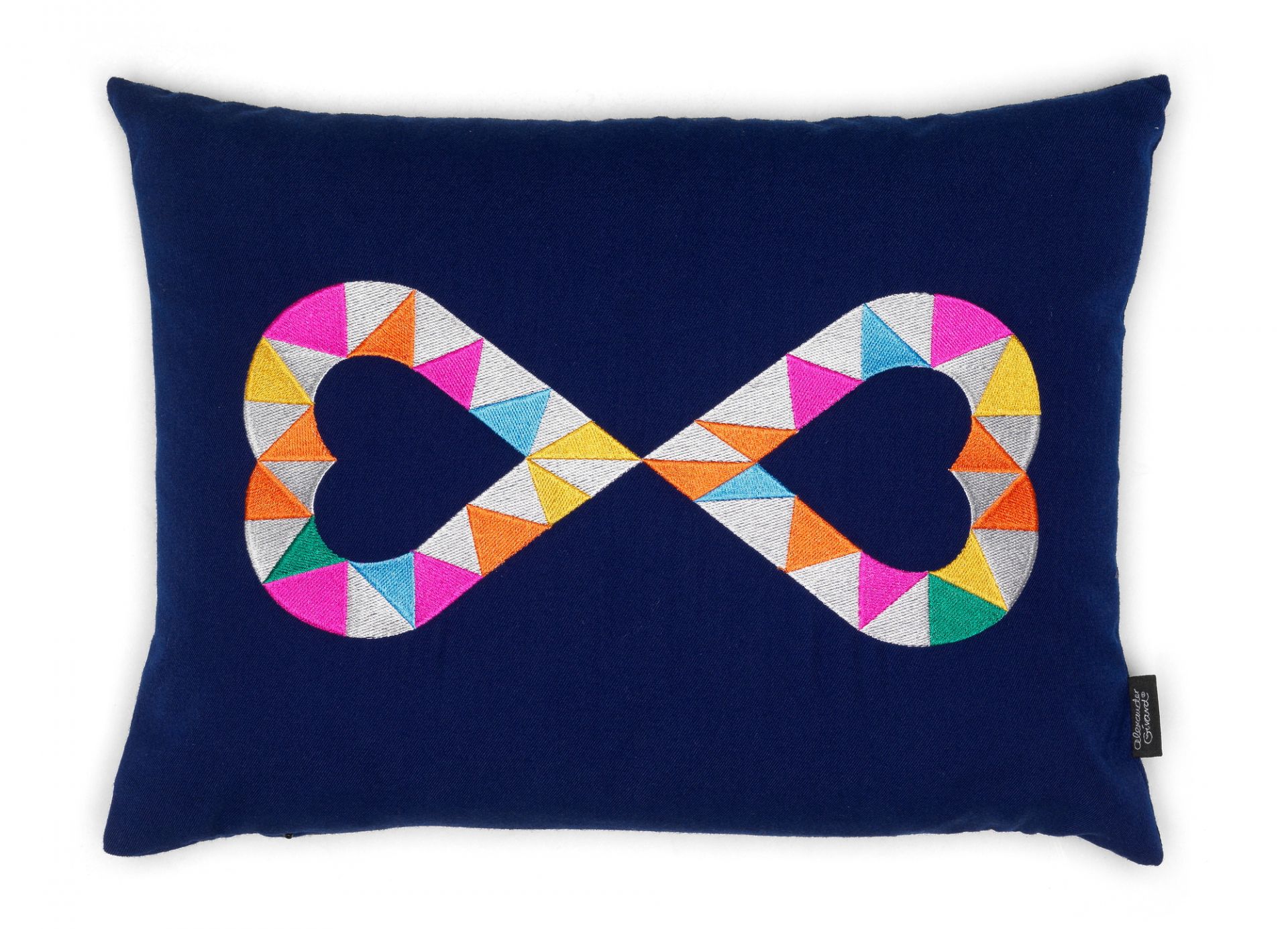 Embroidered Pillow Double Heart 2 Vitra