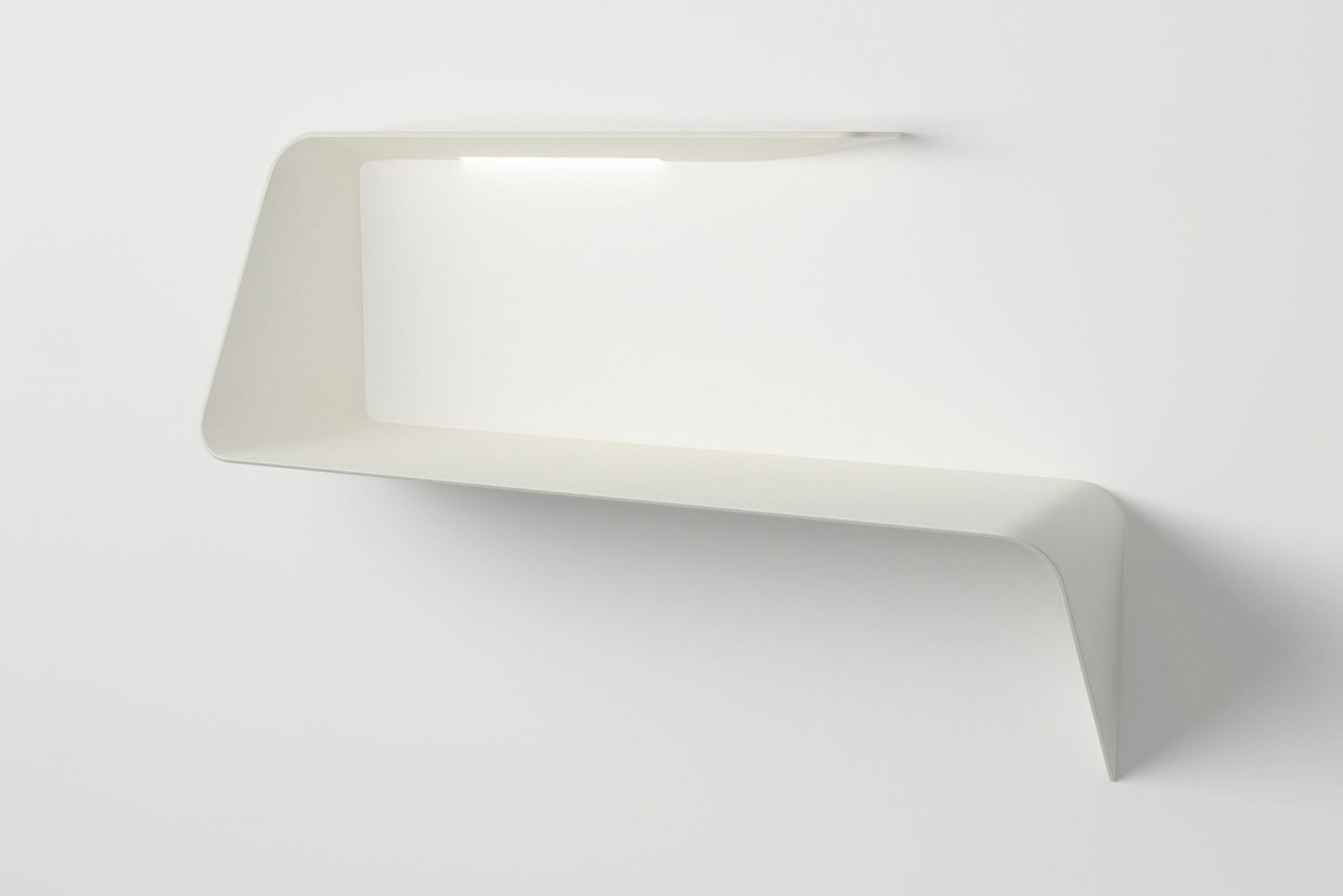 Mamba rack / wall bureau with LED MDF Italia