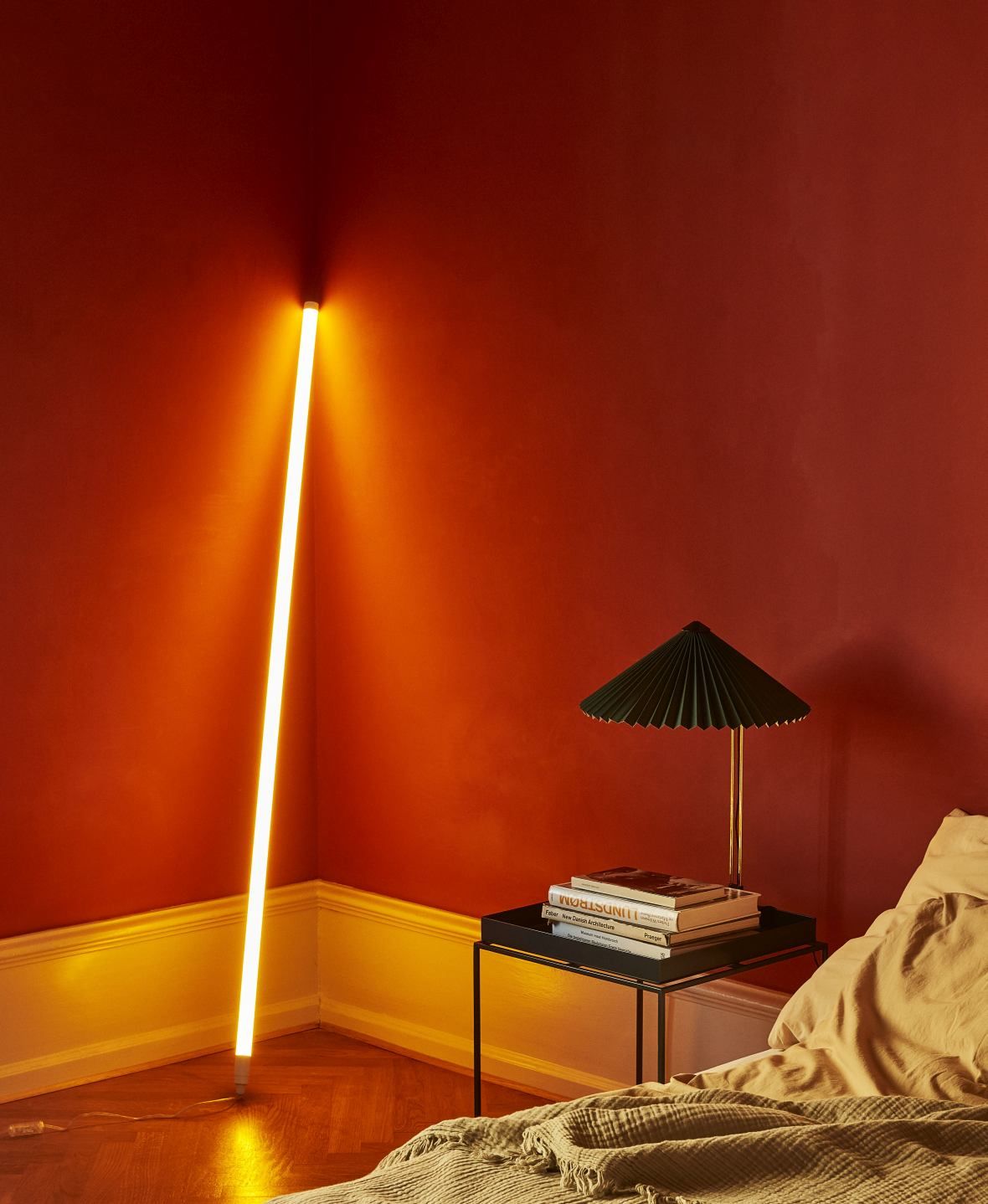 Matin Table Lamp L Yellow Hay