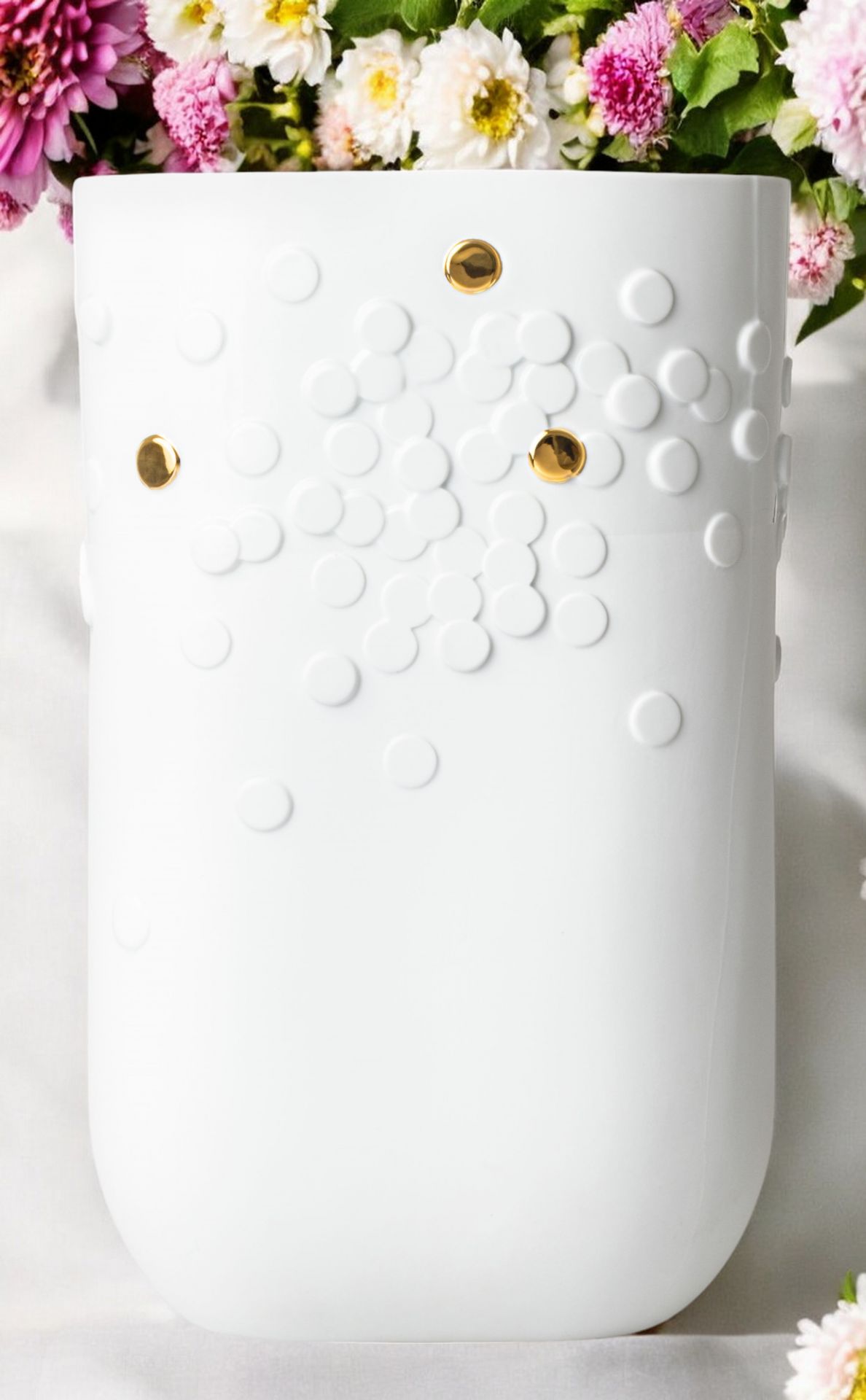 Golden dot vase Floor vase Räder