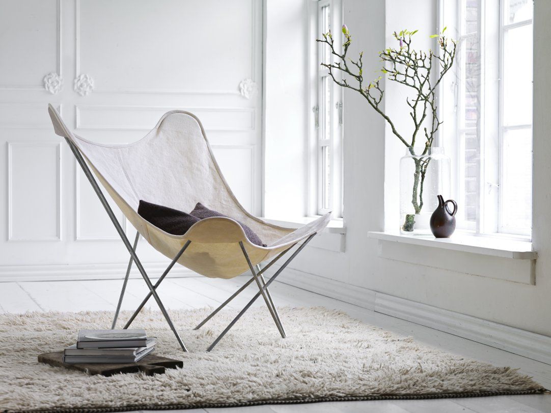 Canvas Mariposa Butterfly Chair Cuero black / black