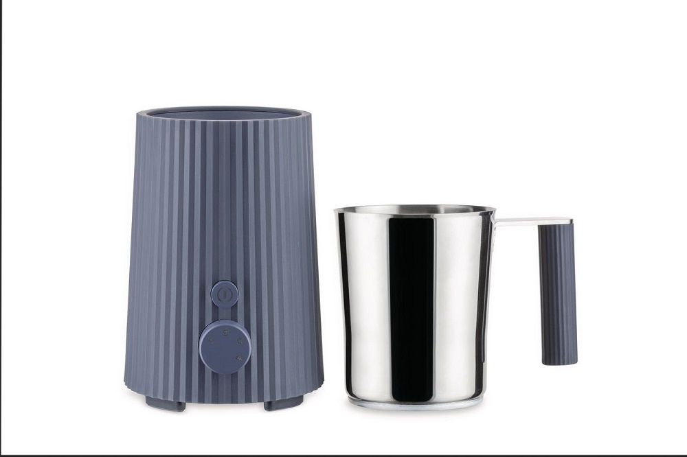 MDL13 B Plissé Multifunction Induction Milk Frother / Jug Alessi Grey