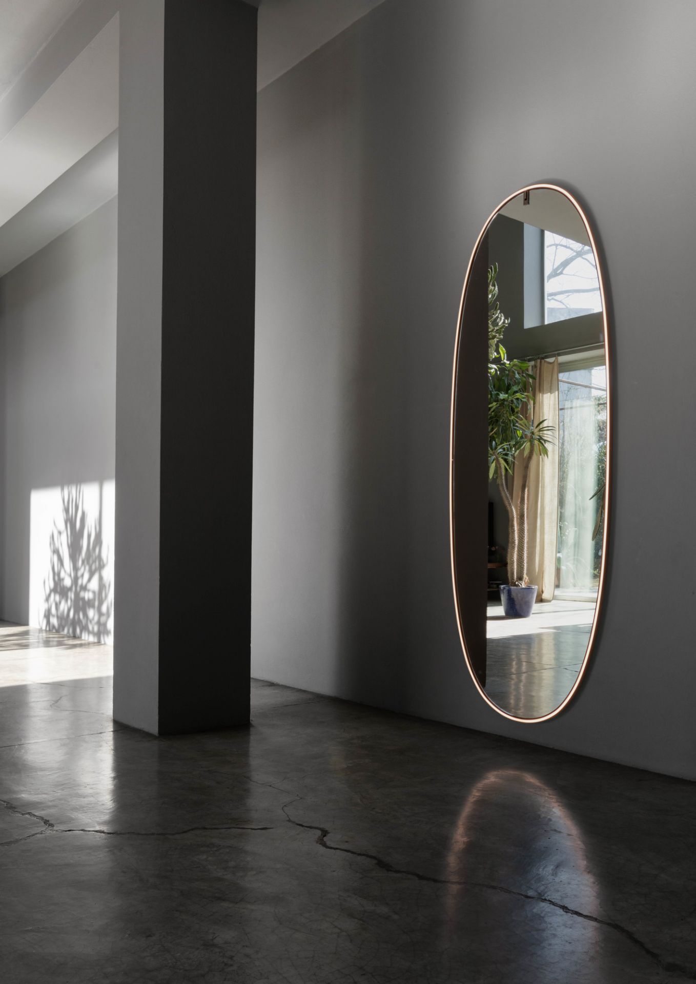 La Plus Belle Wall lamp / Light mirror Flos gold brushed