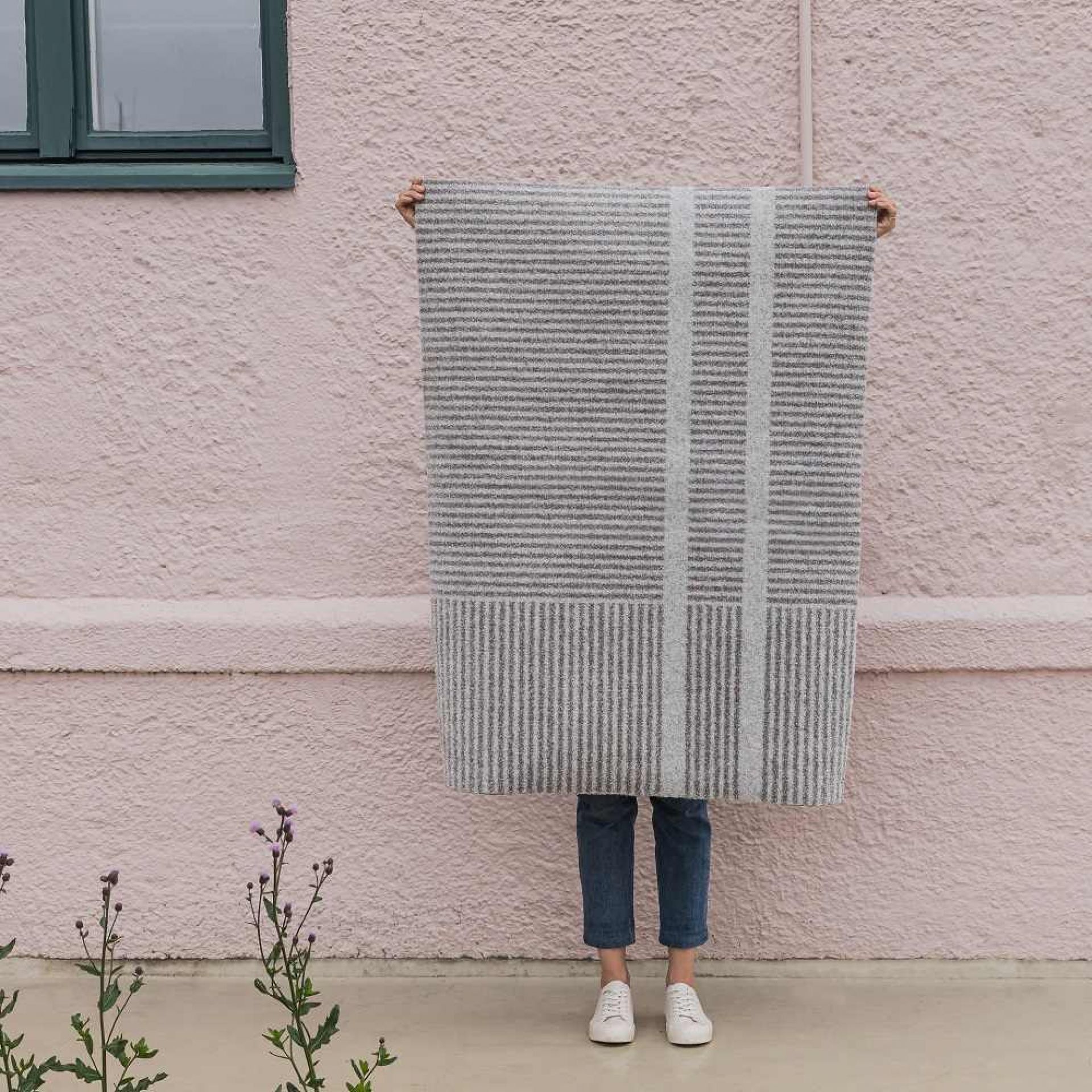 Løype Indoor / Outdoor doormat W 60 x D 85 cm / BREEZY BEIGE Heymat SINGLE PIECE