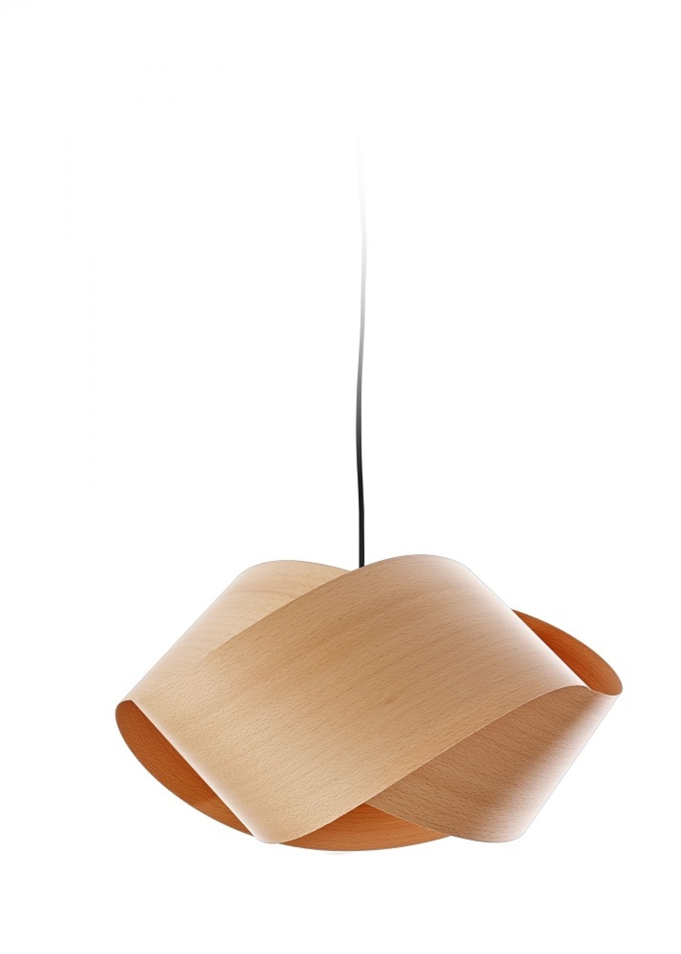 Nut Suspension pendant light cable and canopy white / shade cherry LZF Lamps SINGLE PIECES