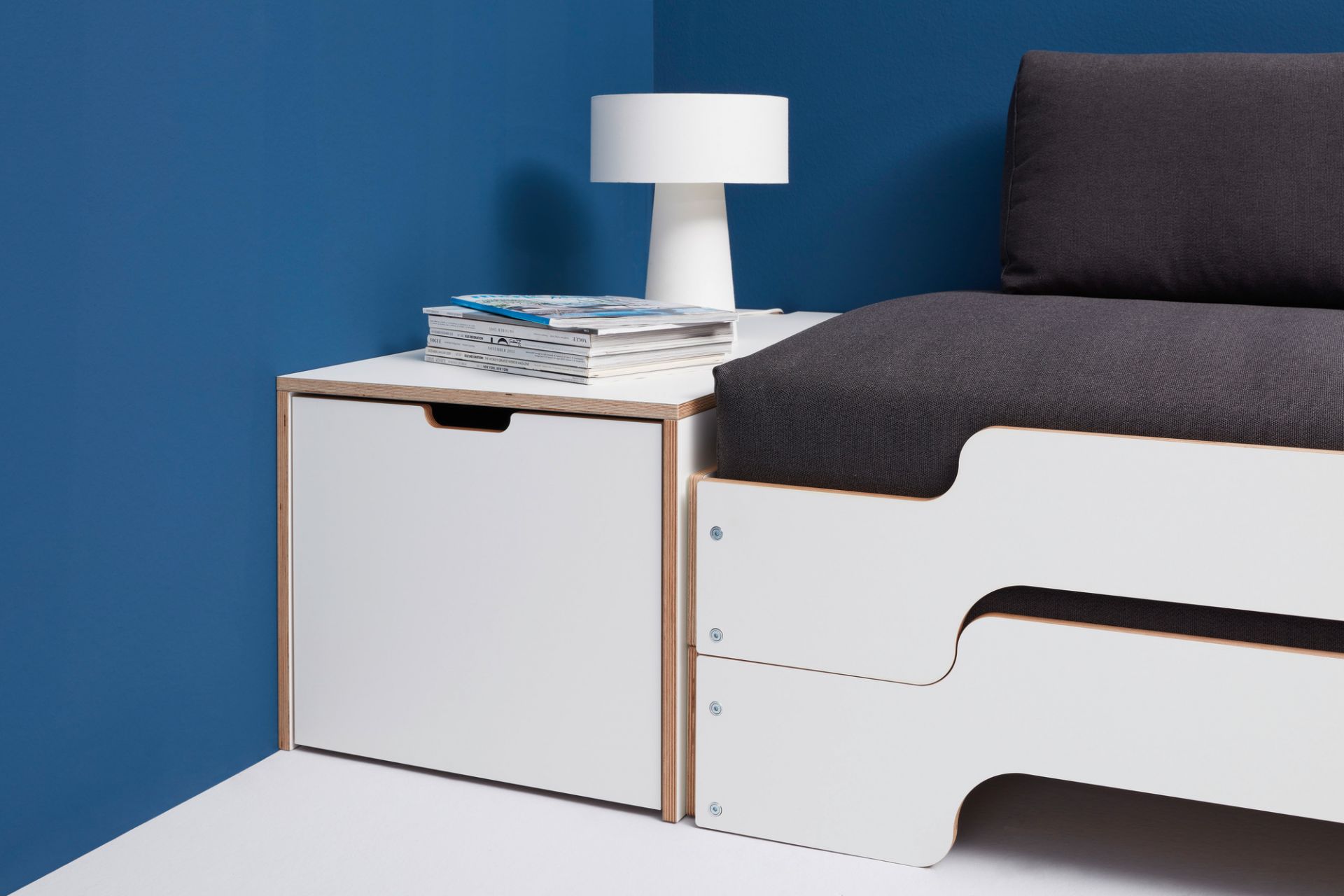 Classic Bedding box 16 with drawer Müller Möbelwerkstätten
