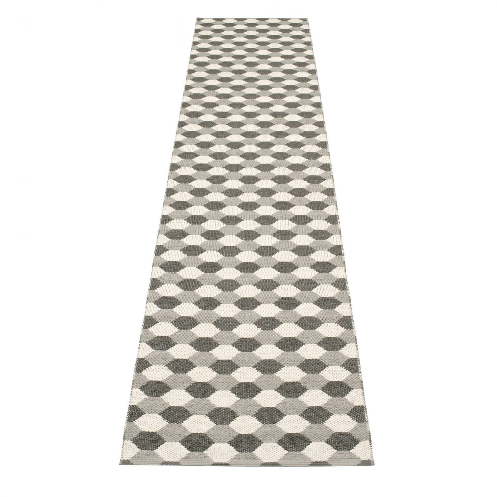 Dana plastic carpet 70x400 warm gray Pappelina