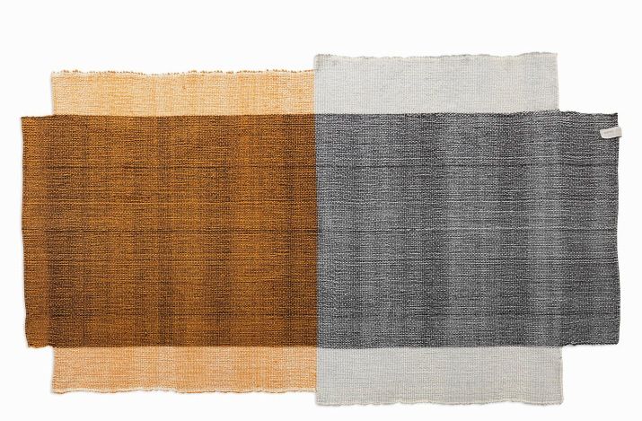 Nobsa Rug Small Carpet ames Traffic grey / Ochre / Cream