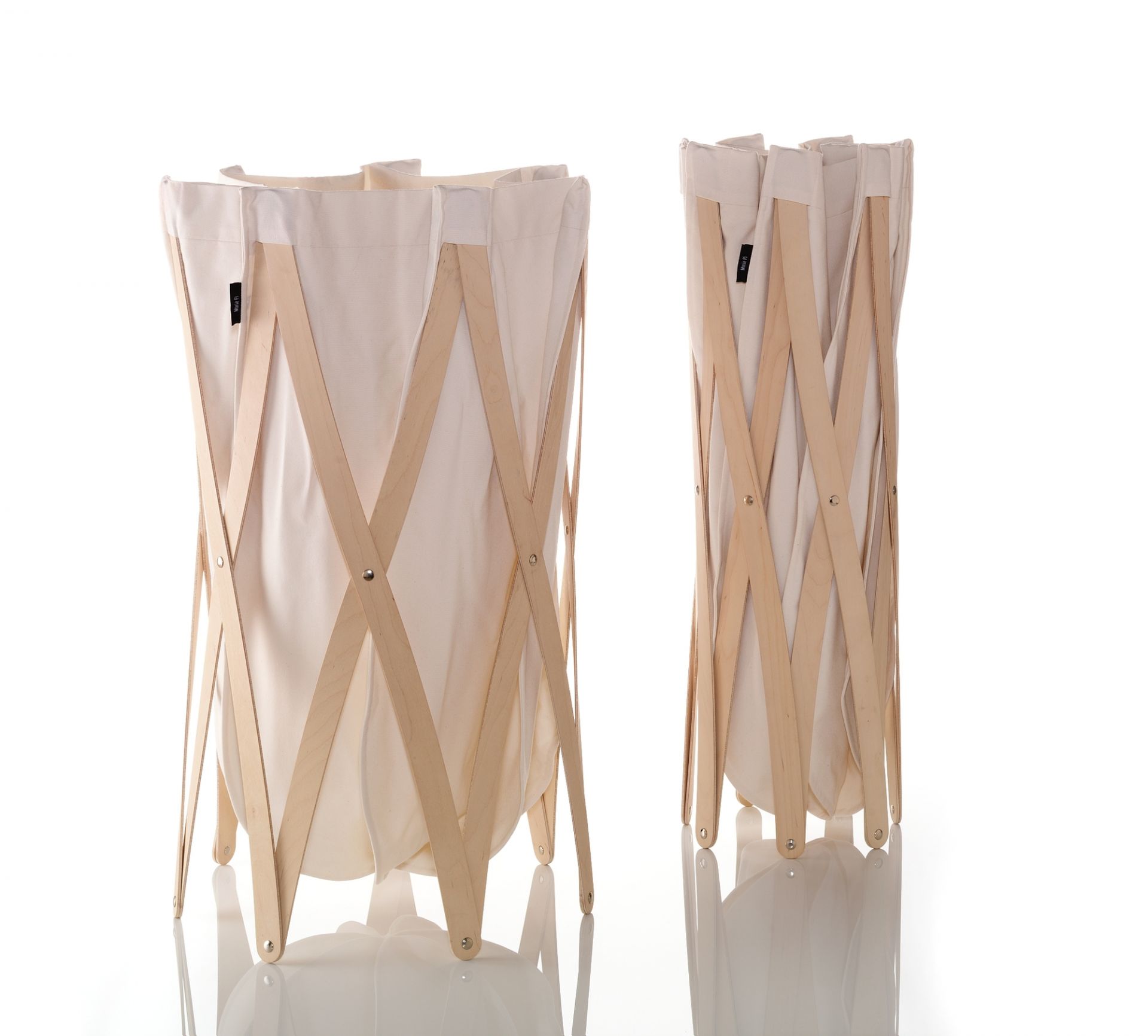 Marie Pi laundry basket SPERRHOLZ NATUR / BEIGE Klein & More SINGLE PIECES