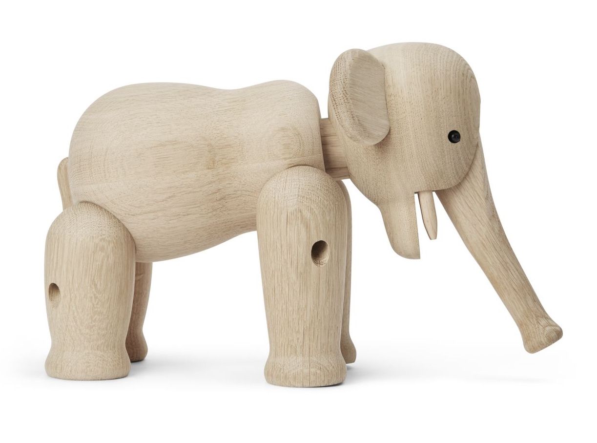 Elephant large oak Kay Bojesen