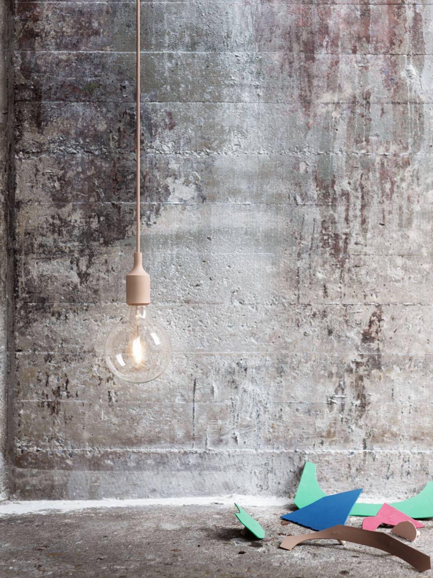 E27 LED Socket lamp Pendant light WHITE Muuto SINGLE PIECES