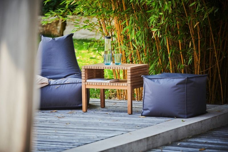 Samoa Side Table with Storage Tray Outdoor Jan Kurtz