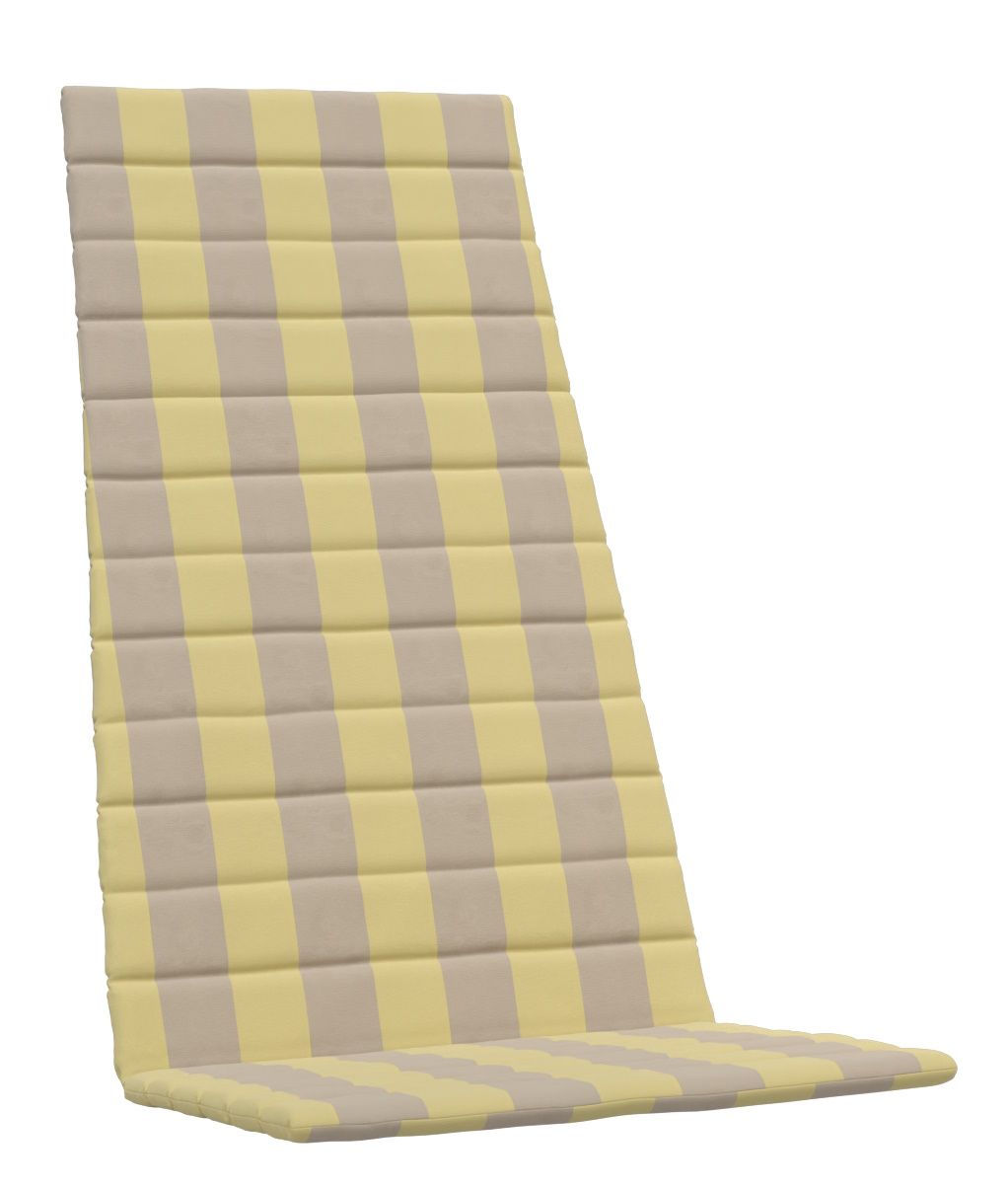 Between Lines seat cushion for outdoor deckchair Skagerak by Fritz Hansen Lemon/Sand Stripe