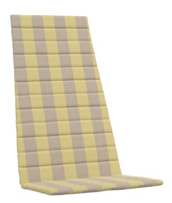 Between Lines seat cushion for outdoor deckchair Skagerak by Fritz Hansen Lemon/Sand Stripe