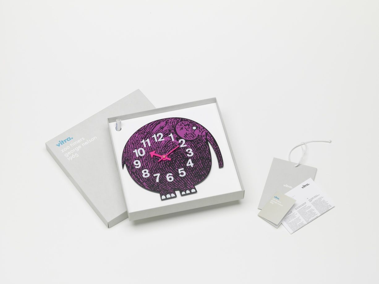 Elihu the Elephant Zoo Timers Wall Clock Vitra
