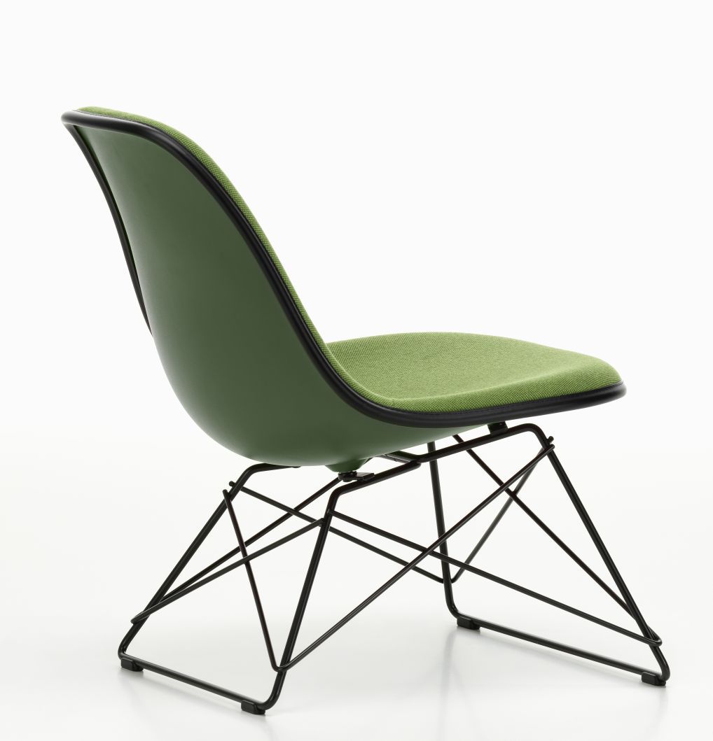 Eames Plastic Side Chair LSR Chair Fully upholstered Vitra