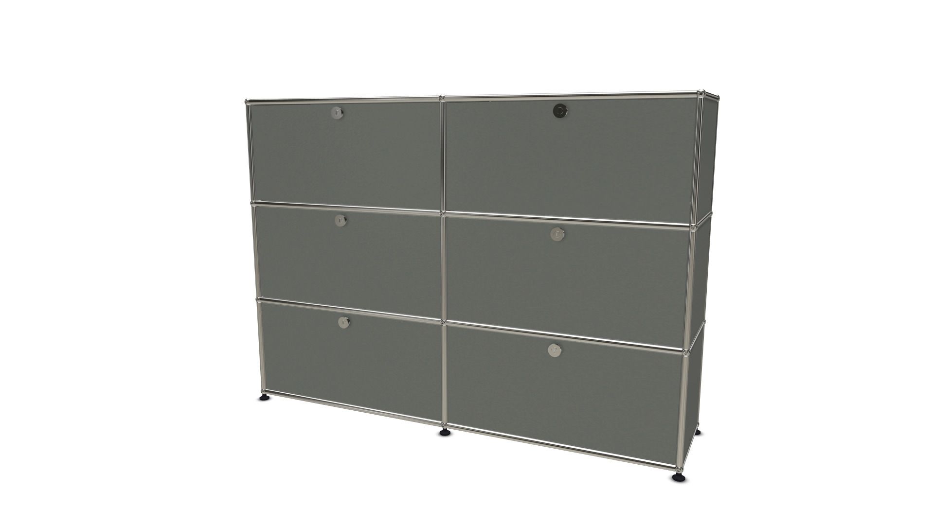 USM Haller Highboard 6 Klappen mittelgrau