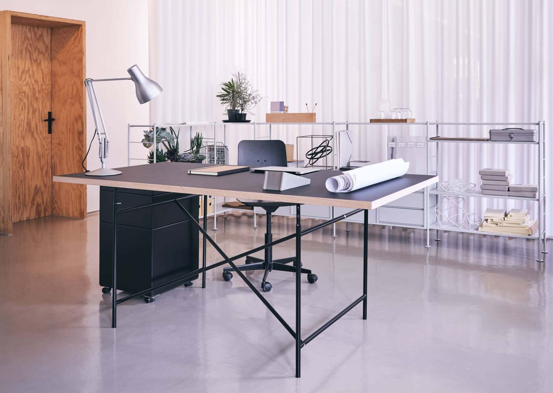 Eiermann Table top Linoleum Richard Lampert W 120 x D 80 cm / Pebble Eiermann Table top Linoleum Richard Lampert W 120 x D 80 cm / Pebble