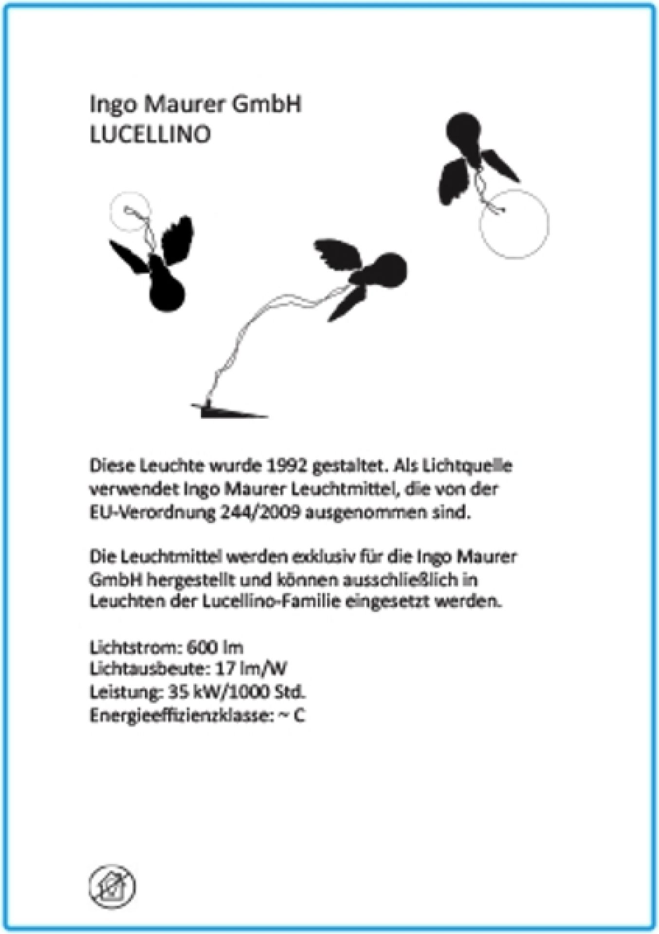 Lucellino Wall light Ingo Maurer