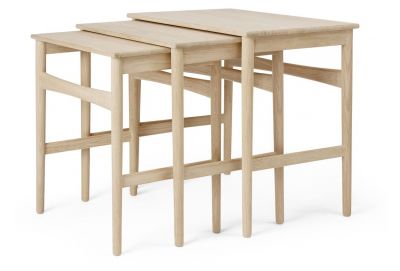 CH004 Nesting Tables Side Tables Set of 3 Carl Hansen & Søn 