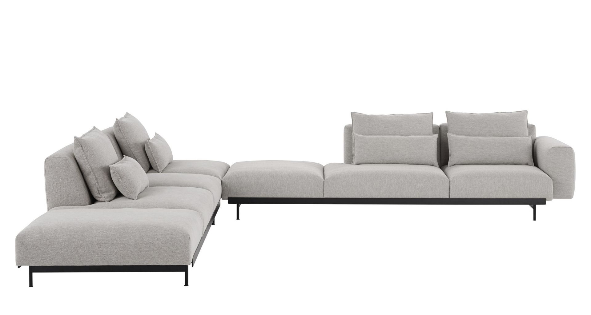In Situ Modular Sofa 3-Seater Chaise Longue Muuto