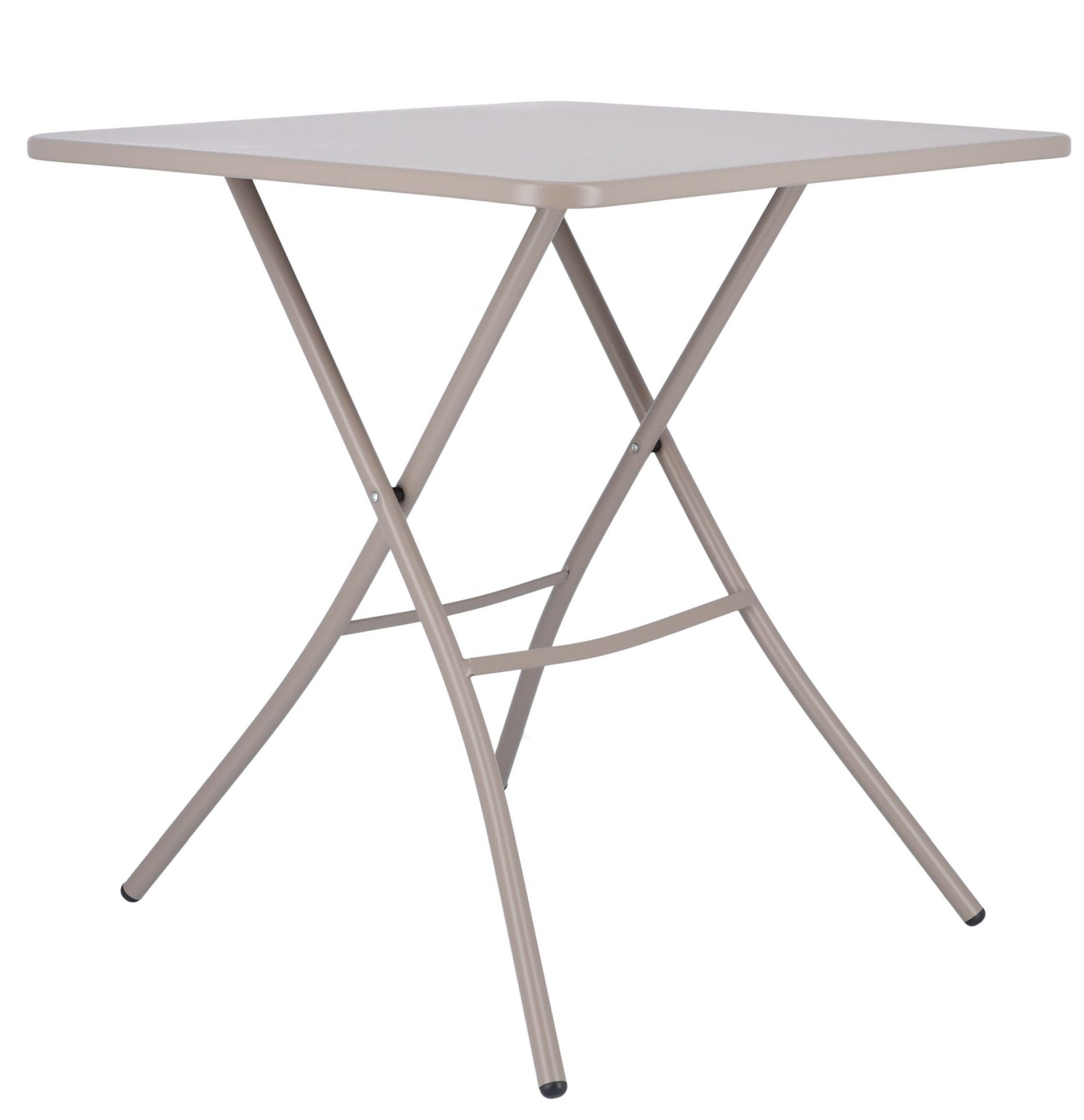 Fiam Sirio Folding Table W 67 x D 67 x H 73 cm Outdoor Jan Kurtz Taupe