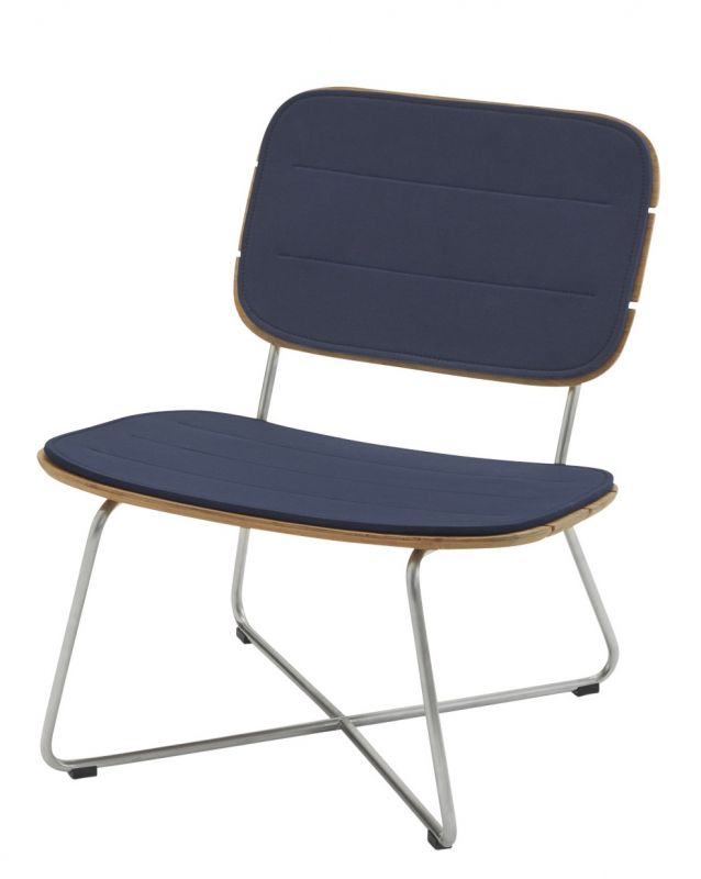 Lilium Lounge Chair Chair Cushion Outdoor Skagerak by Fritz Hansen Marine