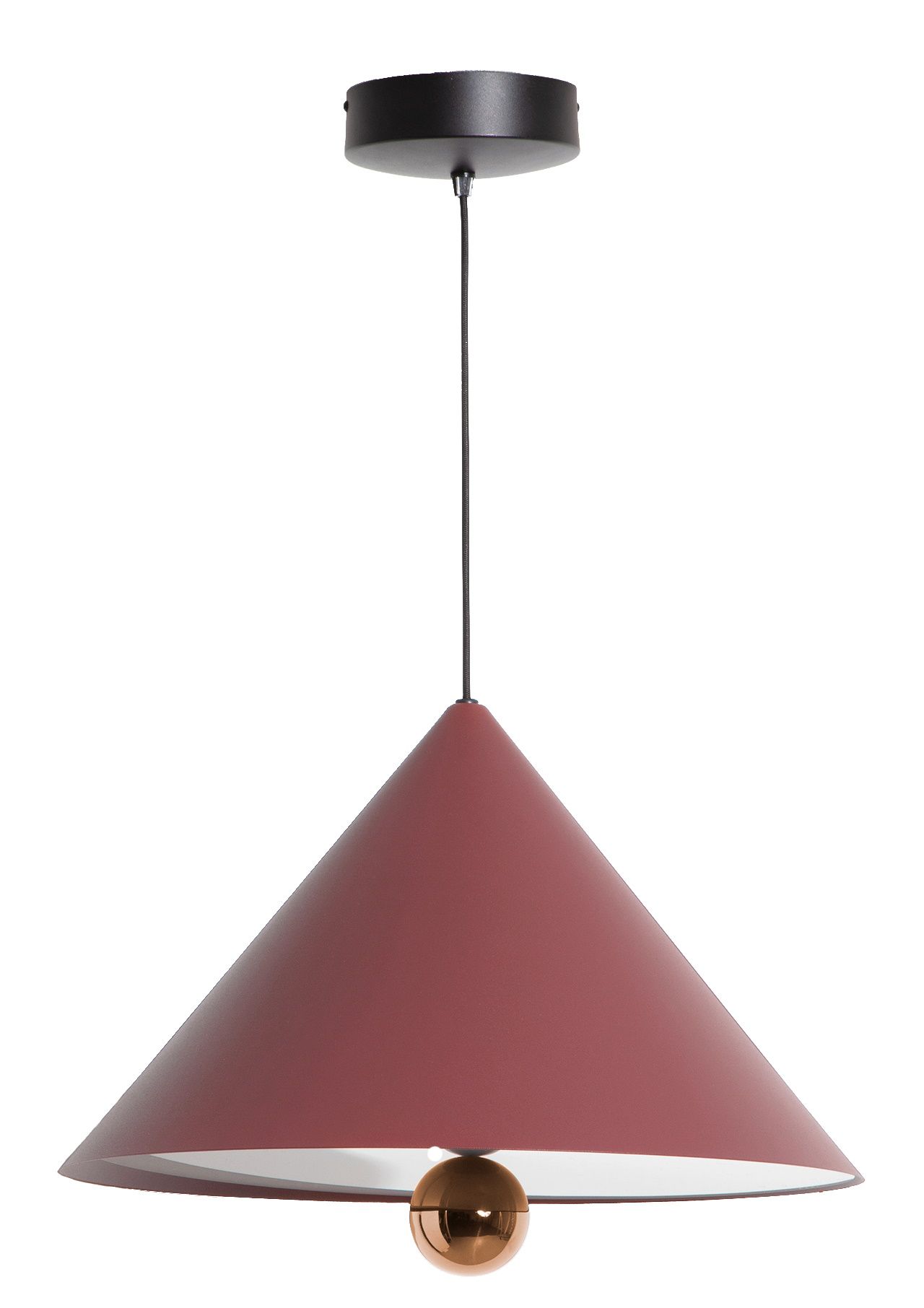 Cherry Pendant light Pendant lamp L Petite Friture Brown red