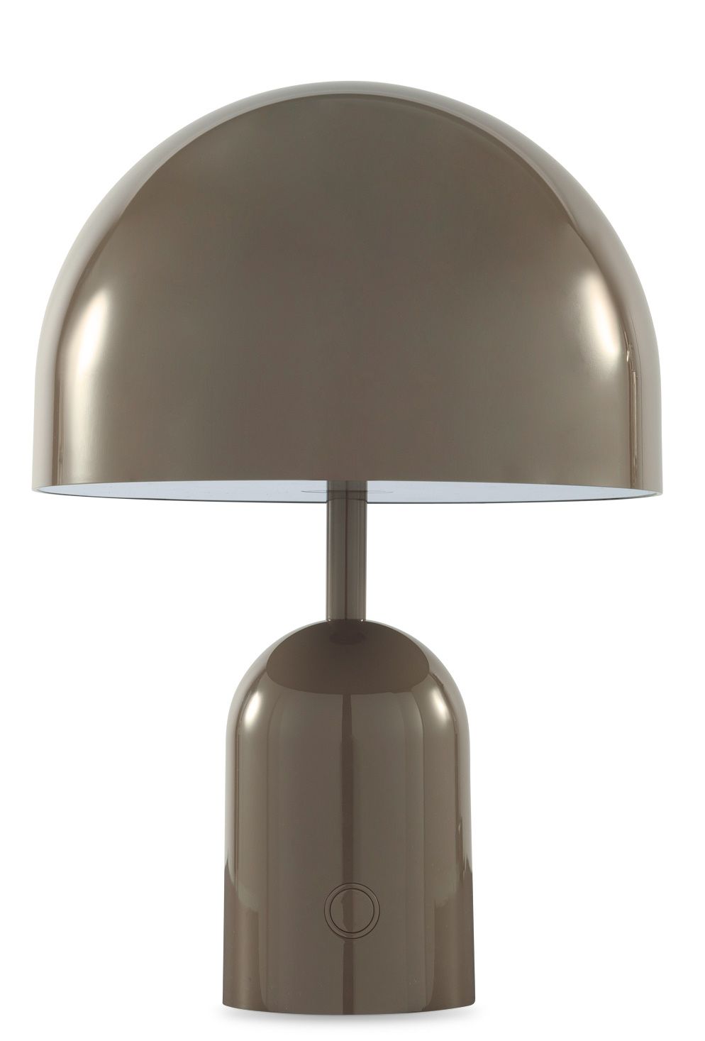Bell Portable LED Table lamp Rechargeable lamp / Table lamp Tom Dixon Taupe Bell Portable LED Tischleuchte von Tom Dixon in Taupe, moderne Akkuleuchte für den Innenbereich.