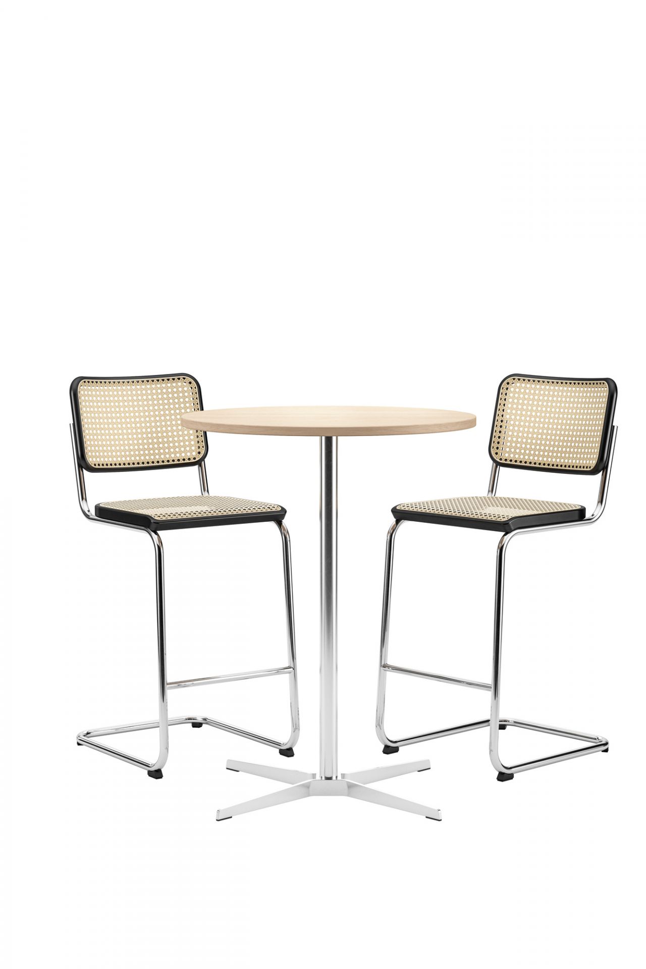S 32 VH Tubular Steel Classic Barstool Thonet