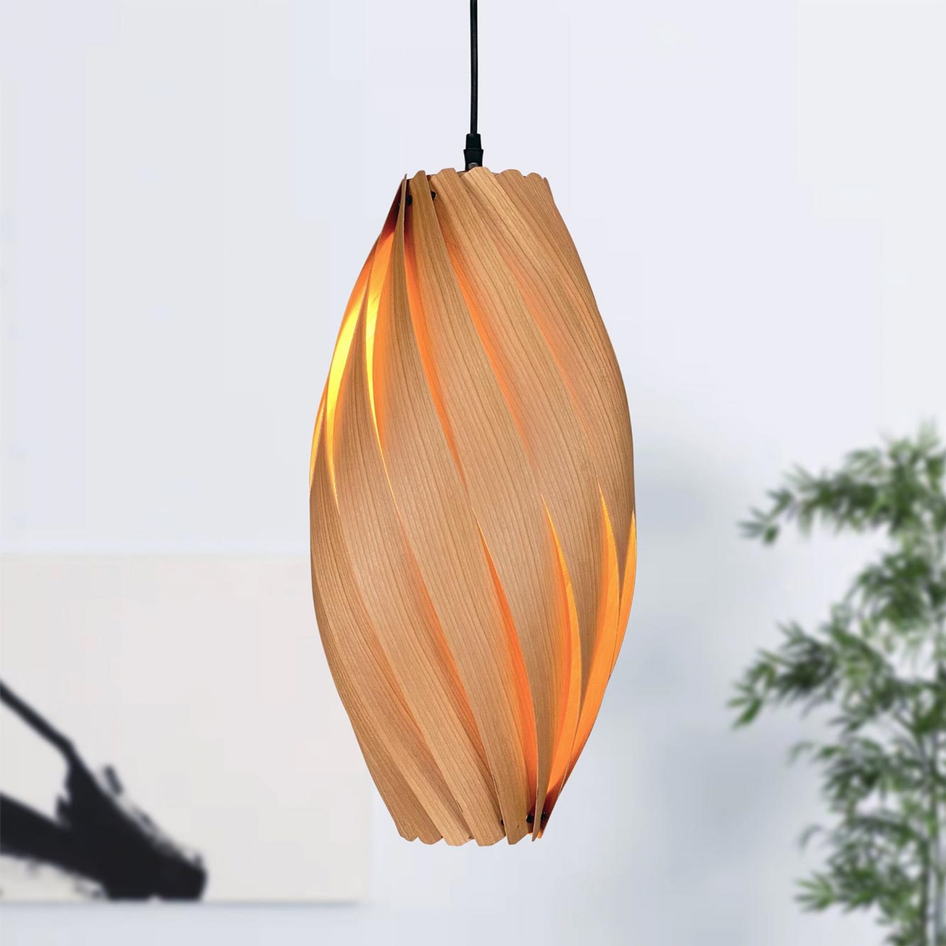 Ardére Pendant lamp elongated Cherry tree Gofurnit