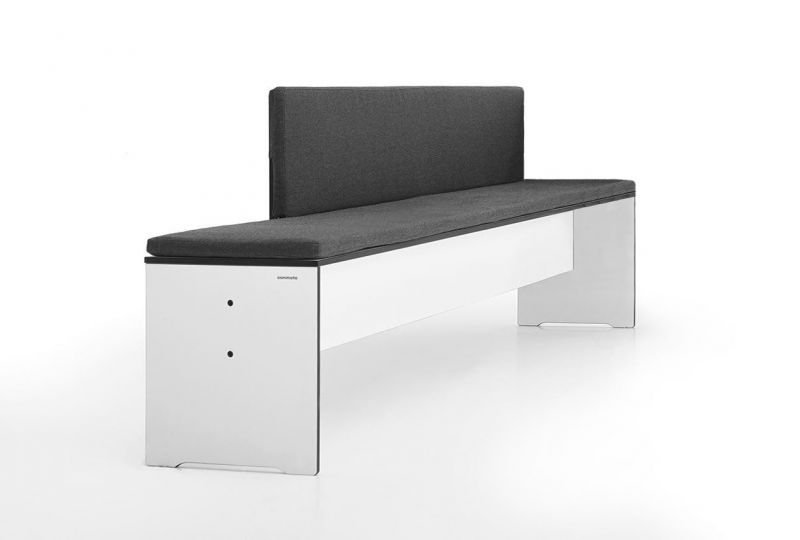 Riva Bench with Backrest Conmoto