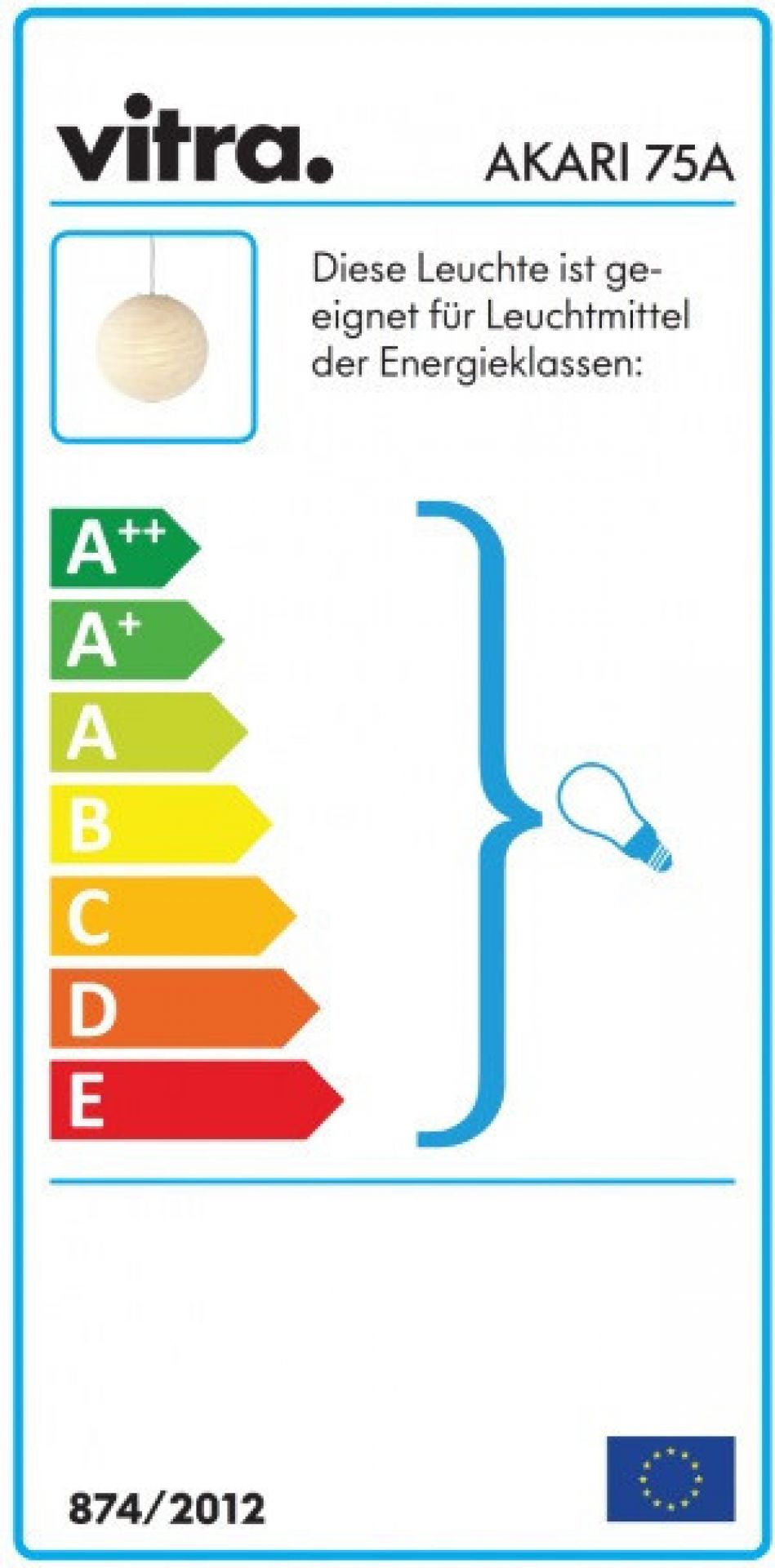 Akasi 45A / 55A / 75A / 120A Pendant light Vitra 45A