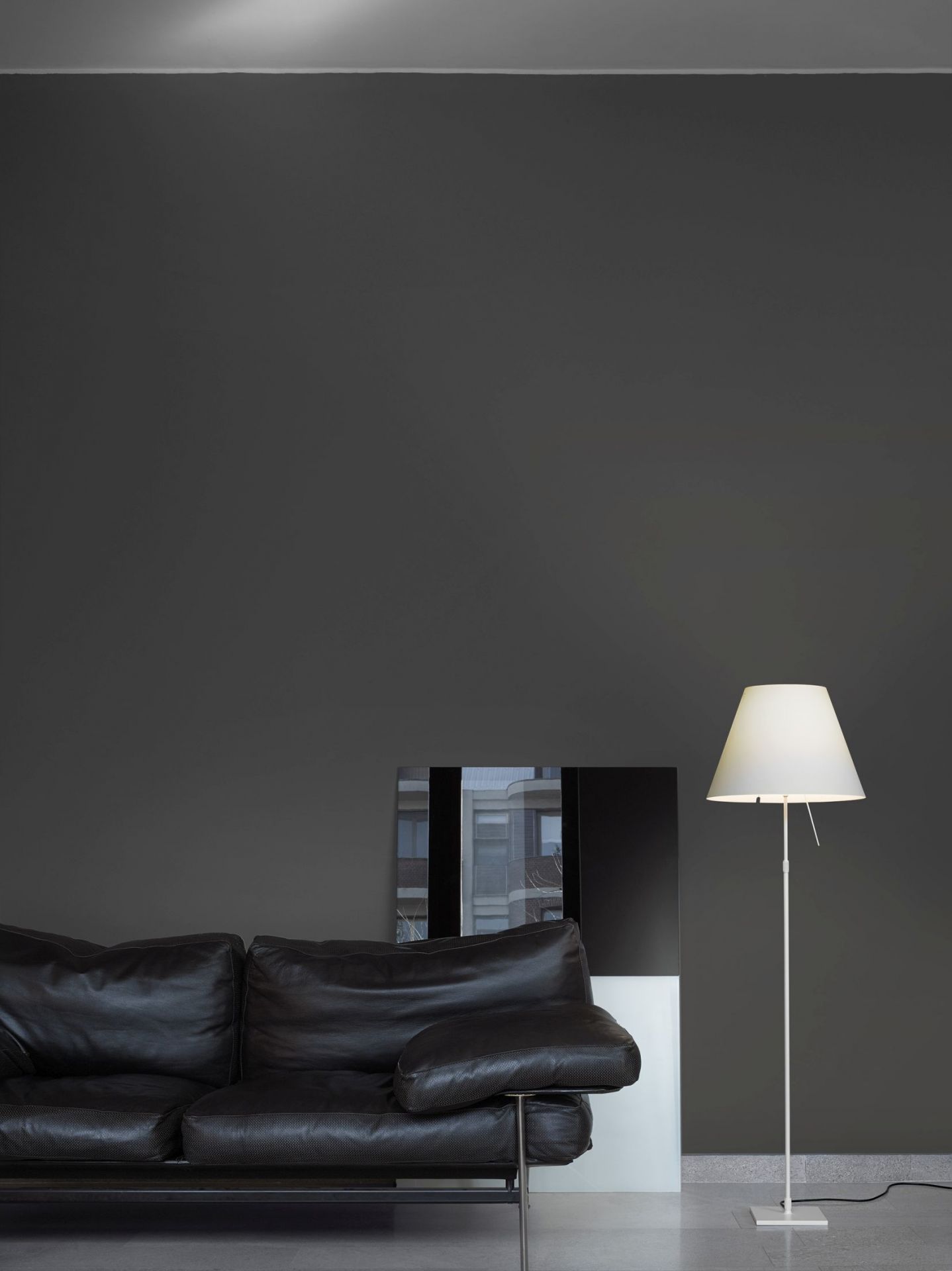 D13 Costanza height adjustable floor lamp with sensor dimmer complete version Luceplan