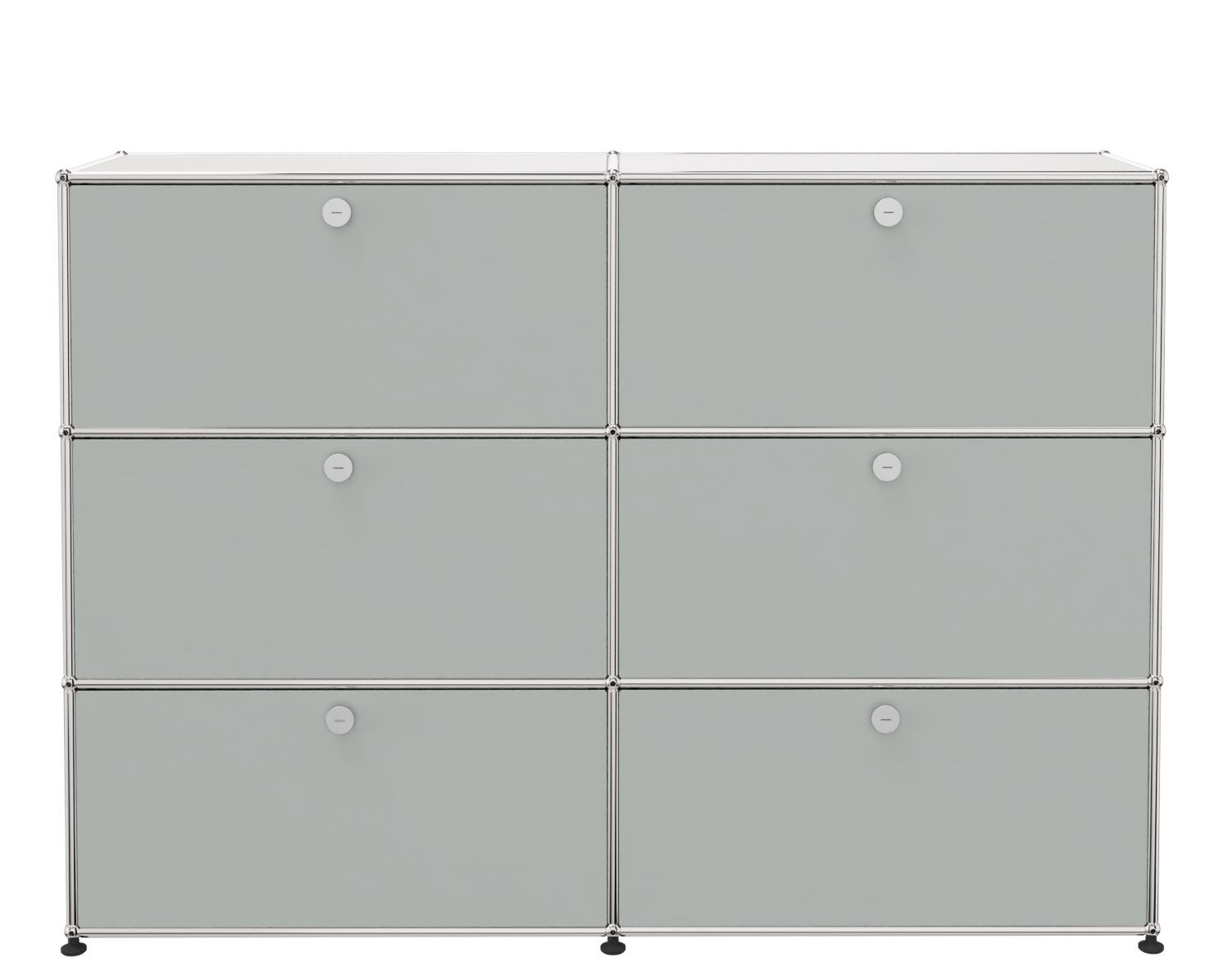 USM Haller Highboard 6 Klappen lichtgrau