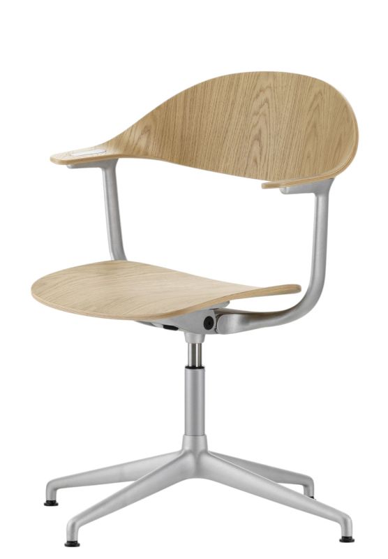 Mynt back and seat Plywood office swivel chair Vitra