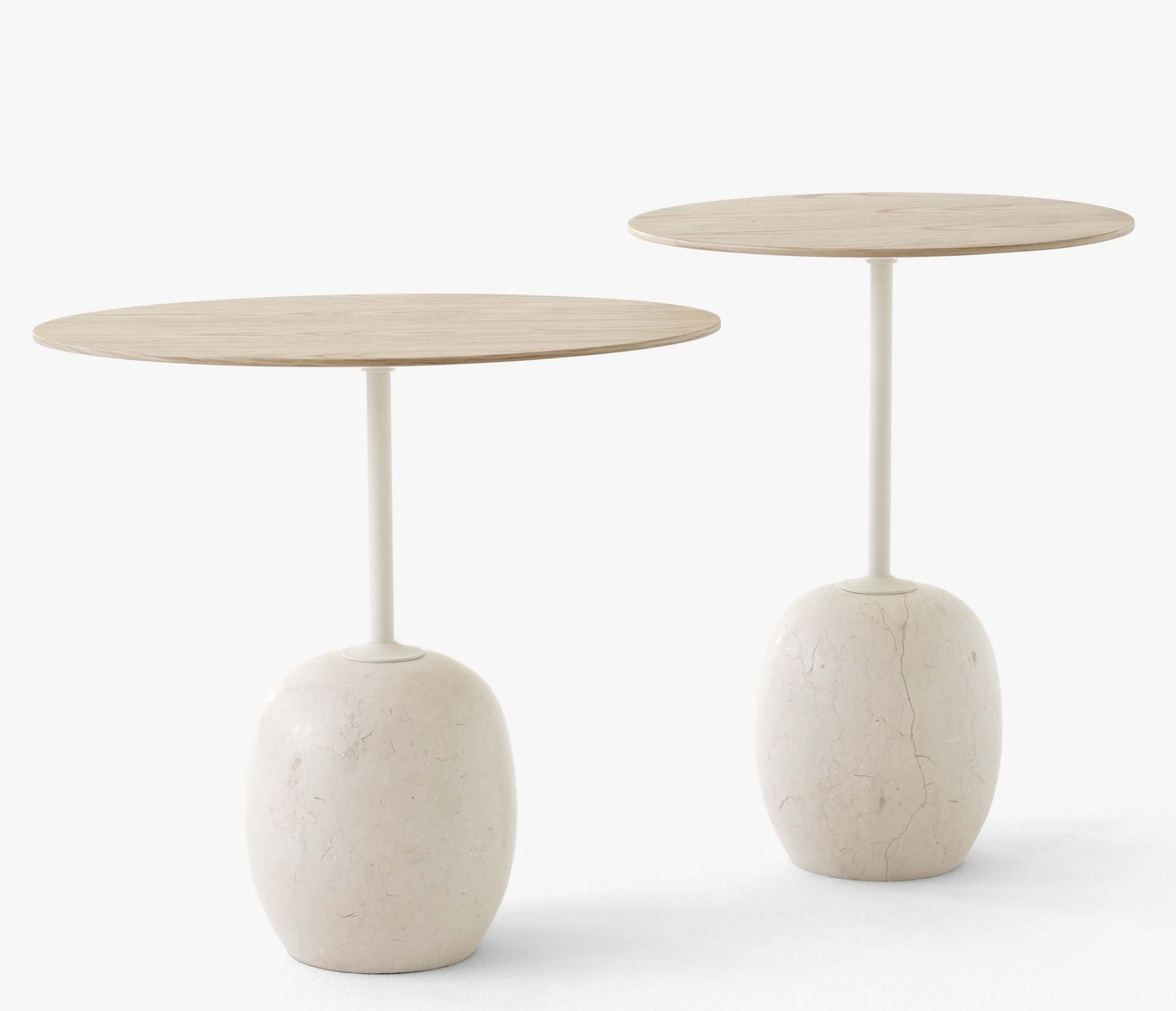 Lato LN8 / LN9 side table with Wooden top AndTradition 