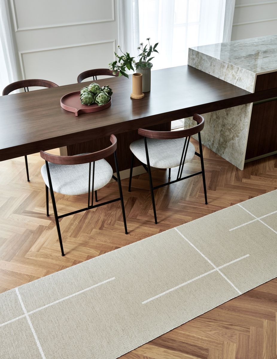 Fred Rug 70x180cm beige Pappelina