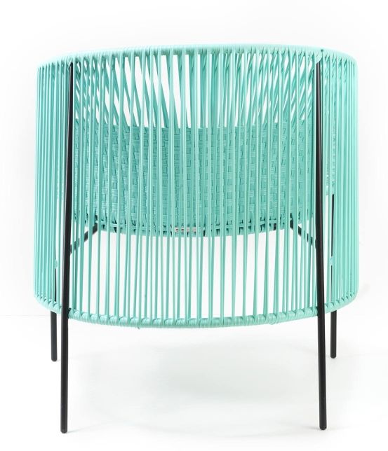 Caribe Lounge Chair Armchair Outdoor ames Turquoise / Emerald green / Black