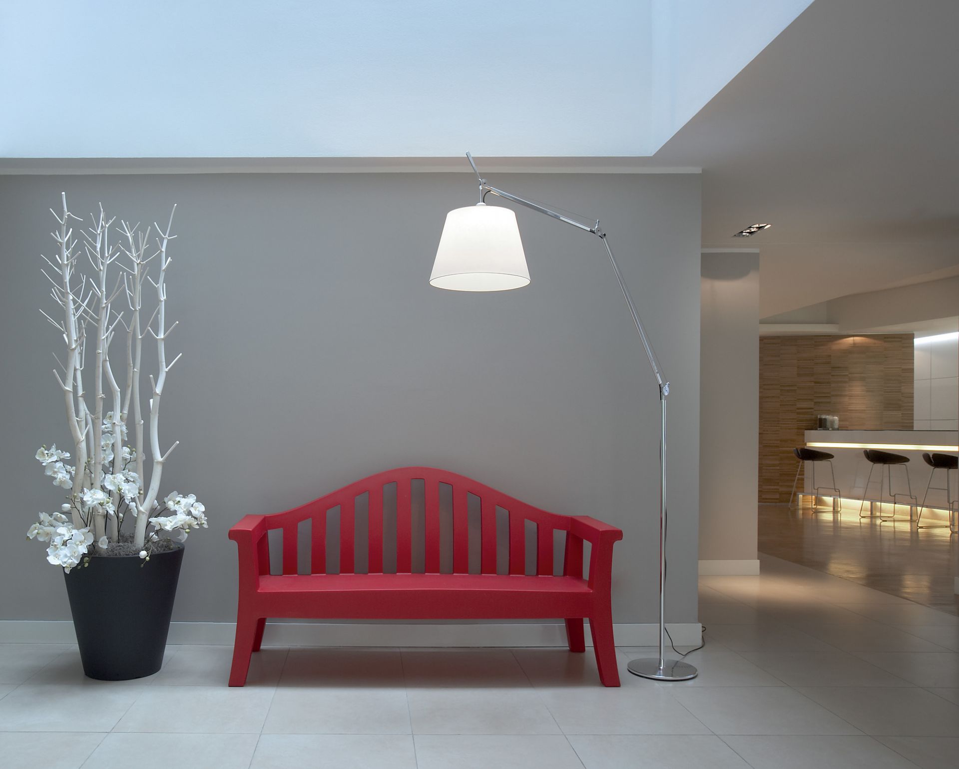 Tolomeo Mega LED Floor lamp Body with dimmer (part 1 of 3) Artemide