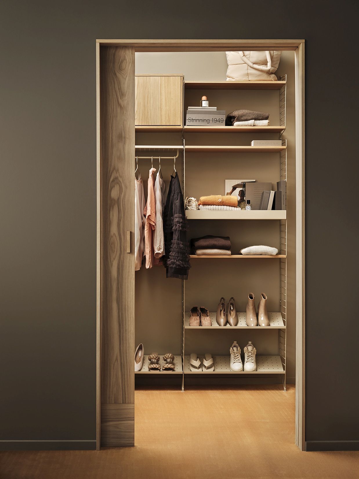 Single Shoe Rack W 78 cm String Furniture  