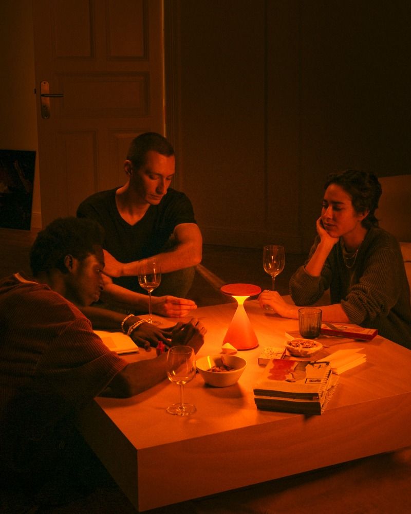 Salt Battery Lamp / Table Lamp Grey
