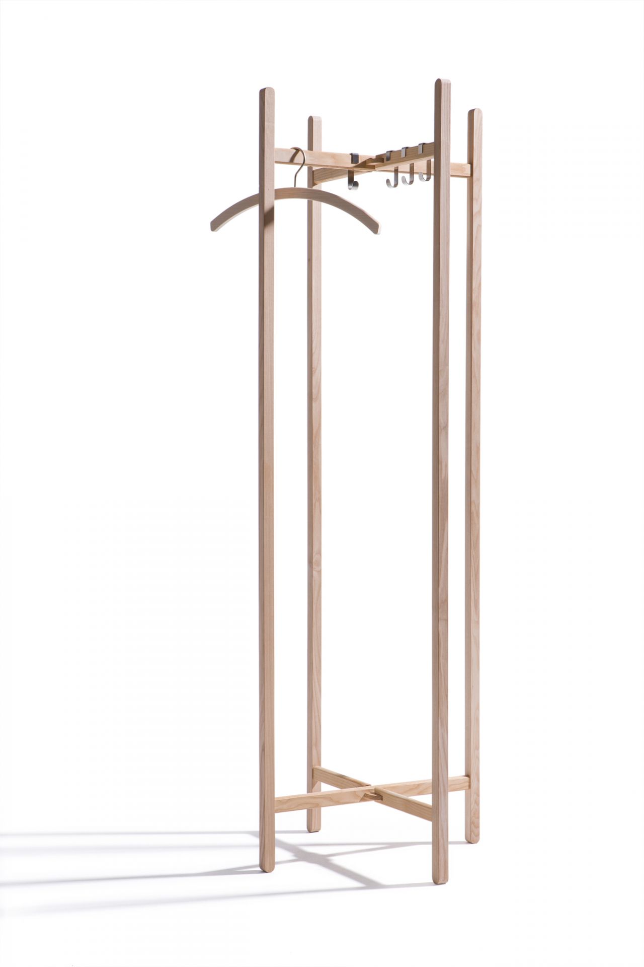 Hook Set of 4 for Coat Rack New Hang On Side by Side