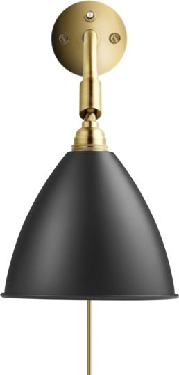 Bestlite BL 7 wall lamp Black/Brass Gubi SINGLE PIECES
